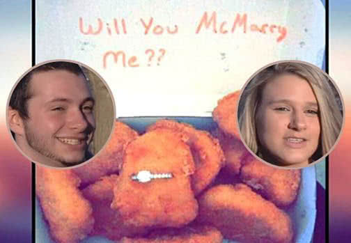 McMatch Made in Heaven: Man Pops the Question With Ring Hidden in Box of Chicken McNuggets