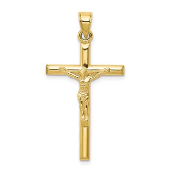 10k Hollow Crucifix Pendant