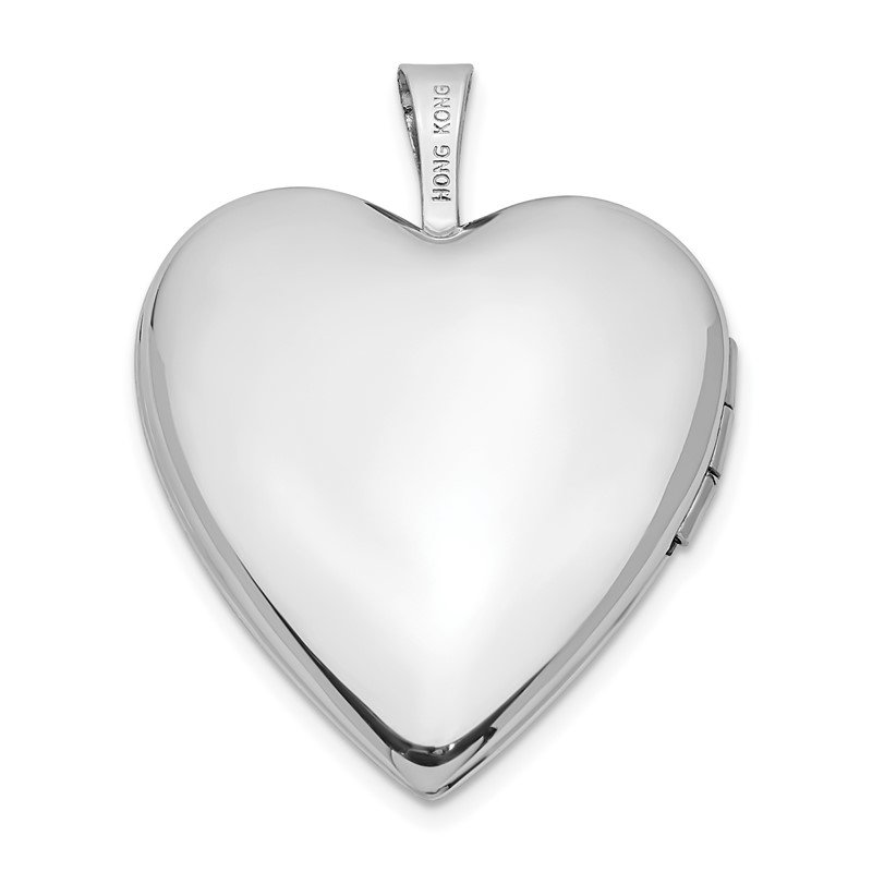 14K Gold 20mm White Gold Mom Hearts Heart Jewelry Pendant Charm Locket 