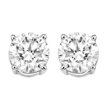 Diamond Stud Earrings in 14K White Gold (2 ct. tw.) I2/I3 - H/K