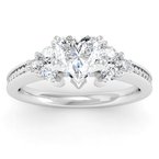 Channel & Prong Set Diamond Engagement Ring