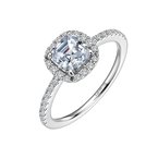 LaFonn Asscher-Cut Halo Engagement Ring