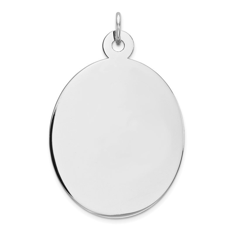 Sterling Silver Gold-Plated Engravable Round Polished Disc Charm Pendant 