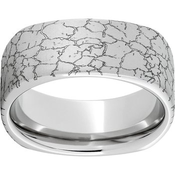 Serinium® Square Band with Tectonic Laser Engraving