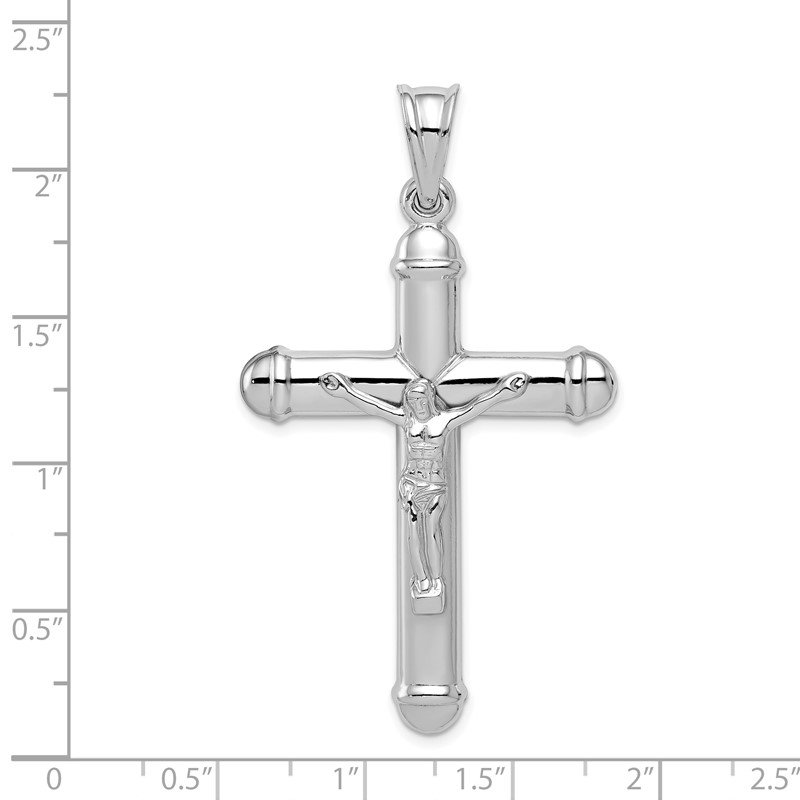 cut Reversible Cross Pendant Sterling Silver Rhodium-plated Diamond 