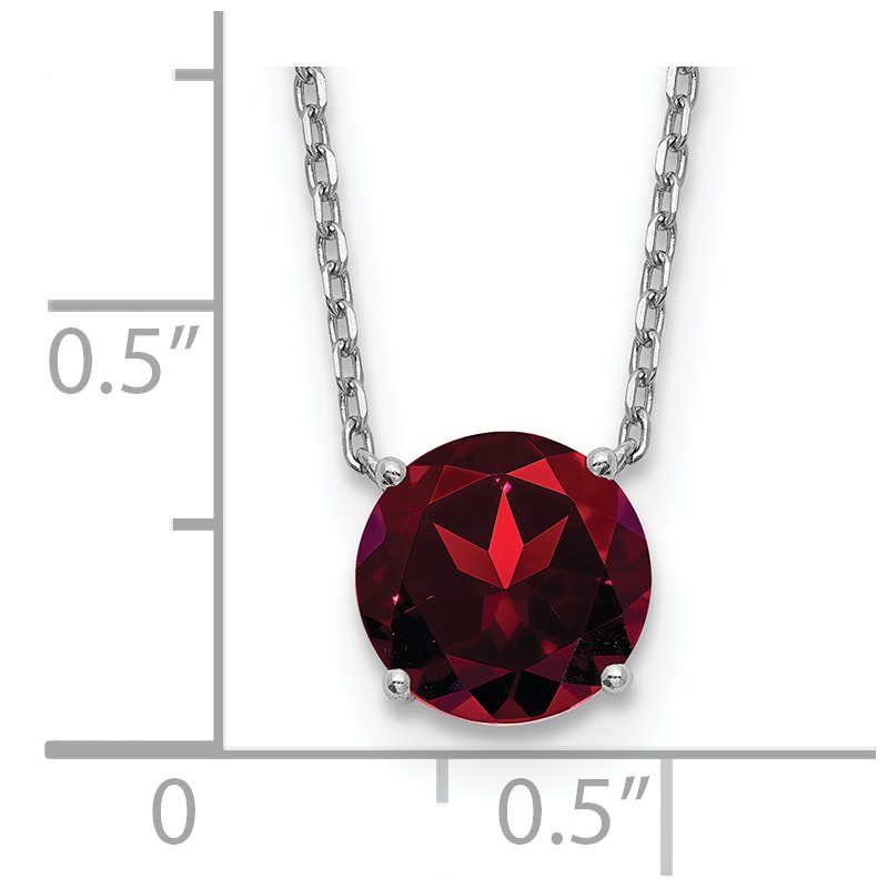 Dark red and silver necklace
