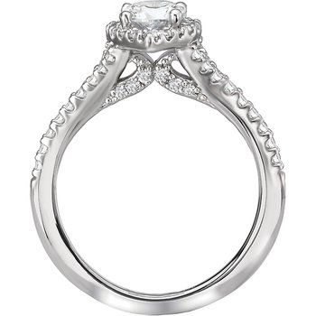 Halo Semi Mount Diamond Ring