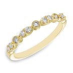 Whitney: Two-tone gold, vintage-inspired round diamond halo bridal set