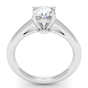 Petite Cathedral Solitaire Engagement Ring