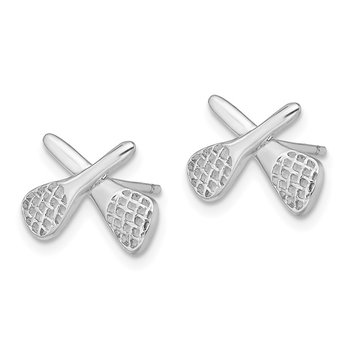Sterling Silver Lacrosse Post Earrings