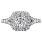 Romance Diamond Halo Ring