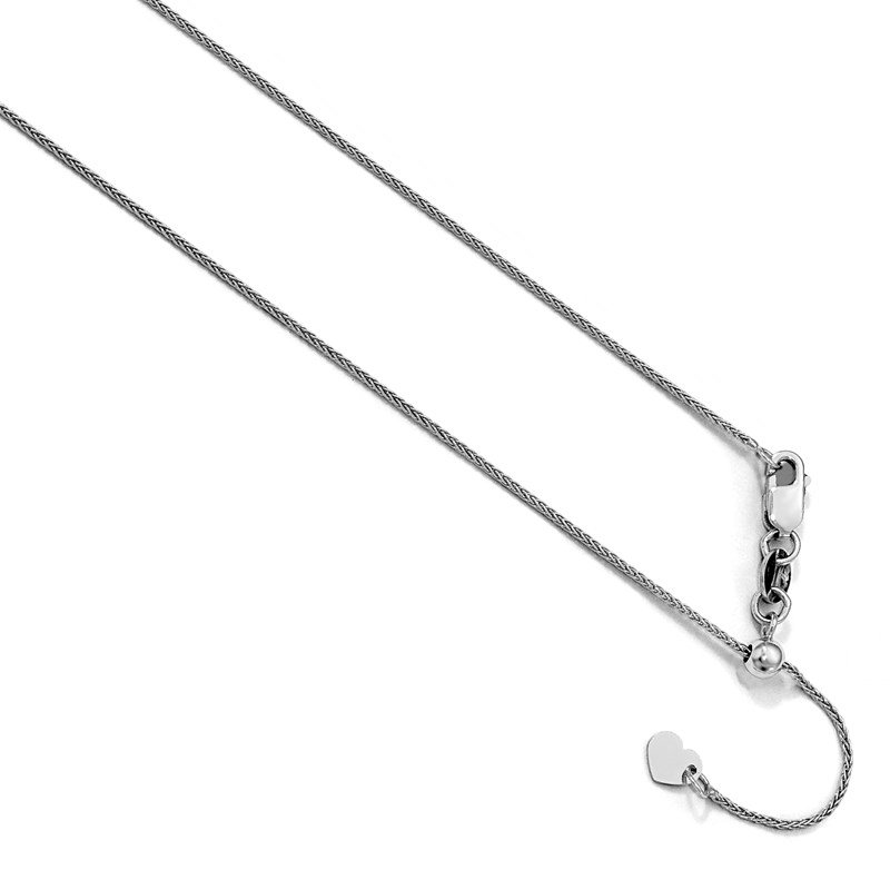 Jewelry Necklaces Chains Leslies 10K White Gold .8 mm Box Chain 