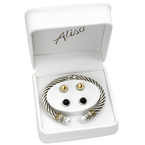 Alisa AO 12-100 PRL Pearl Sterling Bracelet Tips AO 12-100 PRL