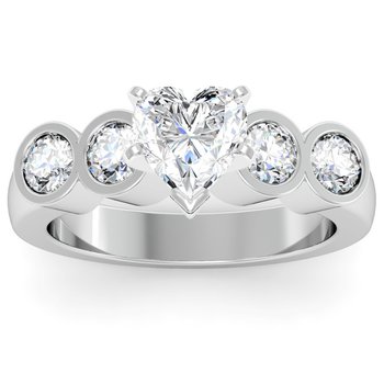 Round Diamond Bezel Engagement Ring