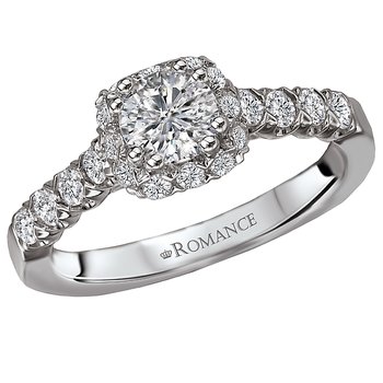 Halo Semi-mount Diamond Ring