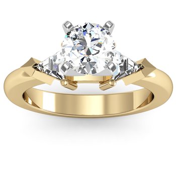 Trillion Cut Diamond Engagement Ring