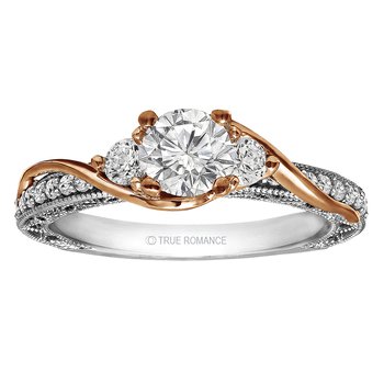 Round Cut Vintage Engagement Ring 