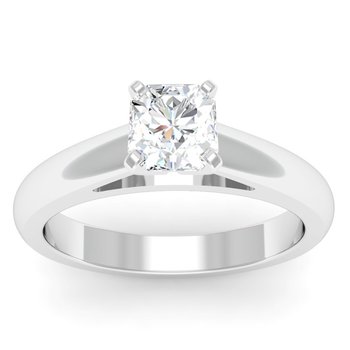 Rounded Cathedral Engagement Ring