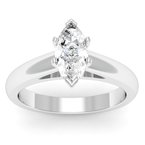 Rounded Cathedral Engagement Ring