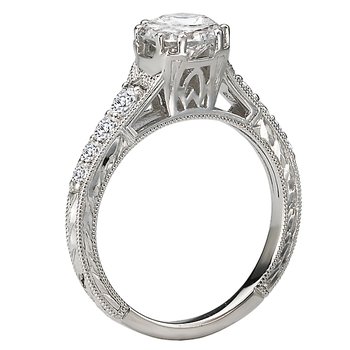 Vintage Semi-Mount Diamond Ring