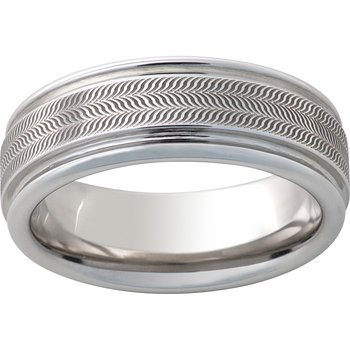 Serinium® Rounded Edge Band with Illusion Laser Engraving