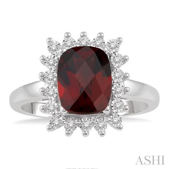  Gemstone & Diamond Ring