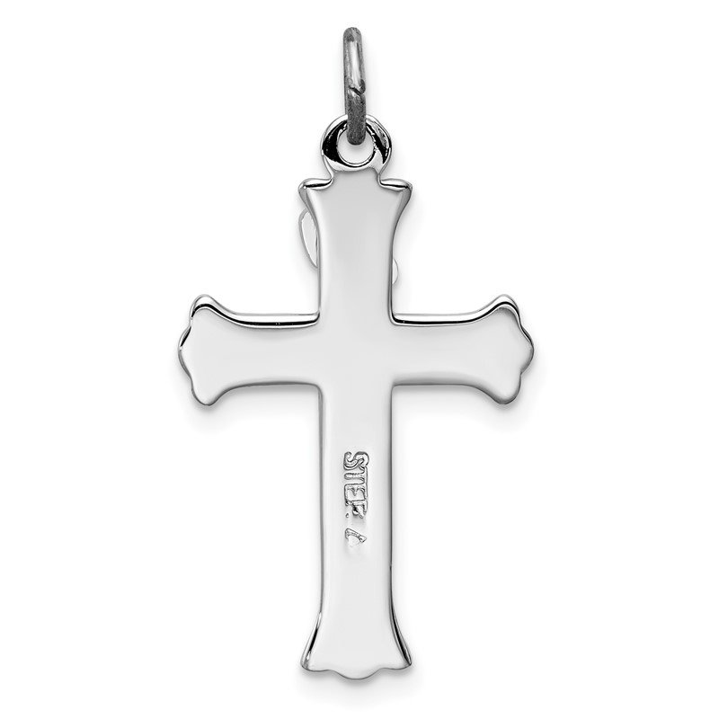 Sterling Silver Enameled Inri Crucifix Charm 