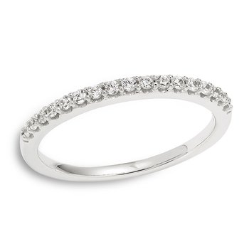 White gold straight diamond wedding ring
