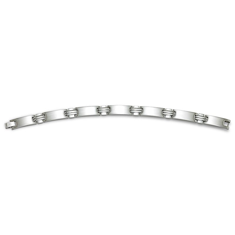 Stainless steel link bracelet