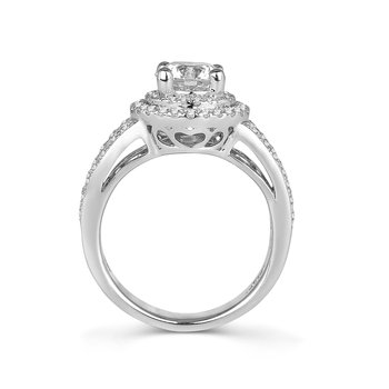 Classic Fana Triple Row Double Row Engagement Ring