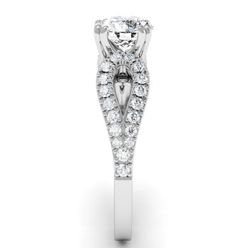 Antique Round Diamond Engagement Ring