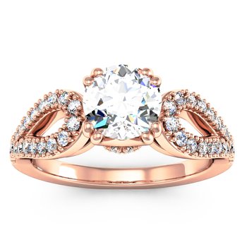 Antique Round Diamond Engagement Ring