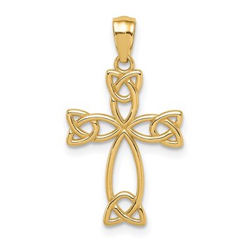 14K Celtic Knot Cross