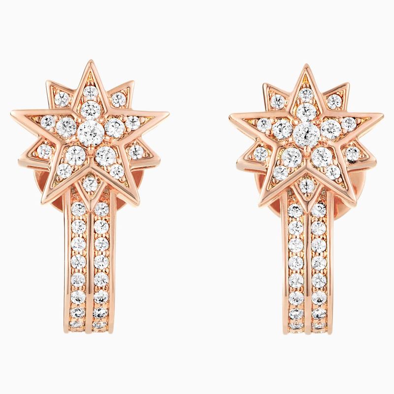 Penélope Cruz Moonsun Pierced Earring Jackets, Limited Edition, White,  Rose-gold tone plated