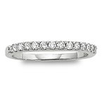 White gold, princess, baguette, and round diamond ring