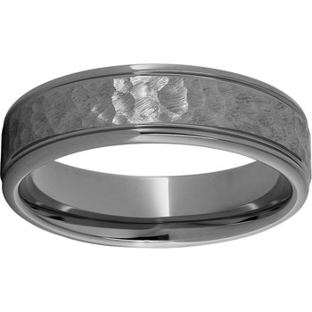 Rugged Tungsten™ 6mm Rounded Edge Band with Moon Finish