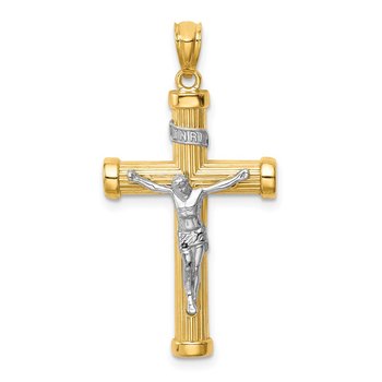 14K Two-Tone Inri Crucifix