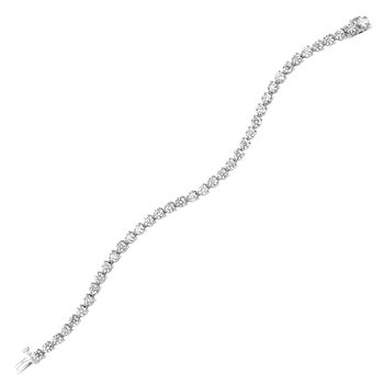 Classic Diamond Tennis Bracelet in 14K White Gold (10 ct. tw) - I2/I3 - H/K