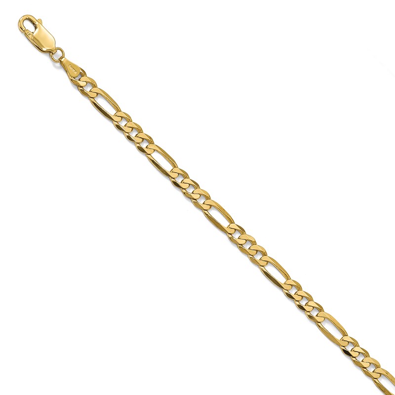 Leslie's Solid 14K Gold 1.25mm Flat Figaro Chain