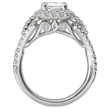 Split Shank Semi-Mount Diamond Ring