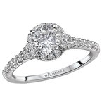 Romance Halo Semi Mount Diamond Ring