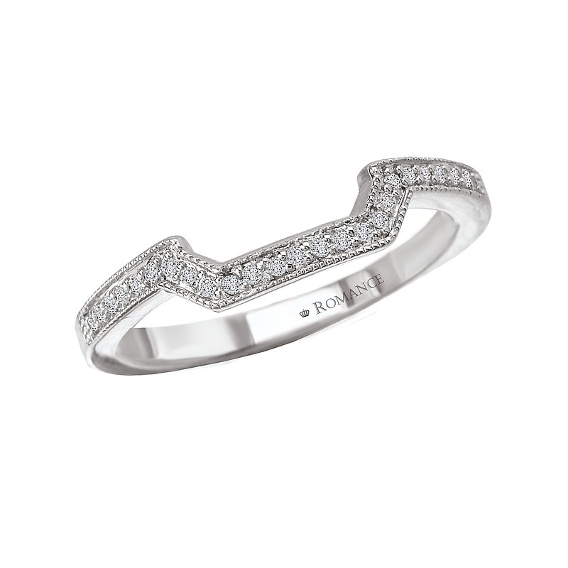 Romance Grooved  Wedding Band
