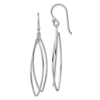 Sterling Silver Multi-Hoop Dangle Earrings