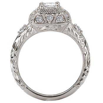 Vintage Semi Mount Diamond Ring