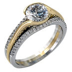 Zeghani ZR1048 ENGAGEMENT RING