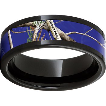 Black Diamond Ceramic™ Pipe Cut Band with Realtree® AP Royal Blue Inlay