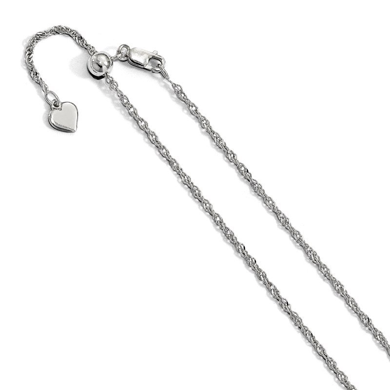 Jewelry Necklaces Chains Leslies Sterling Silver Polished Adjustable 3 Strand Necklace 