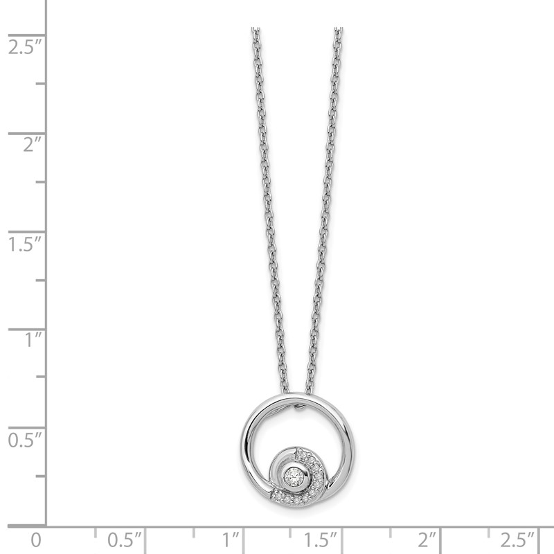 SS White Ice .06ct Diamond Necklace