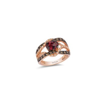 Rhodolite Garnet Rose Gold Ring