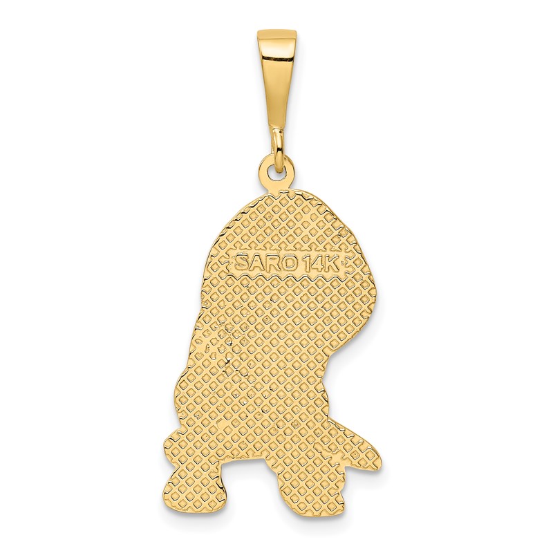 Details about   14k 14kt Yellow Gold Beagle Pendant 36mm X 15mm